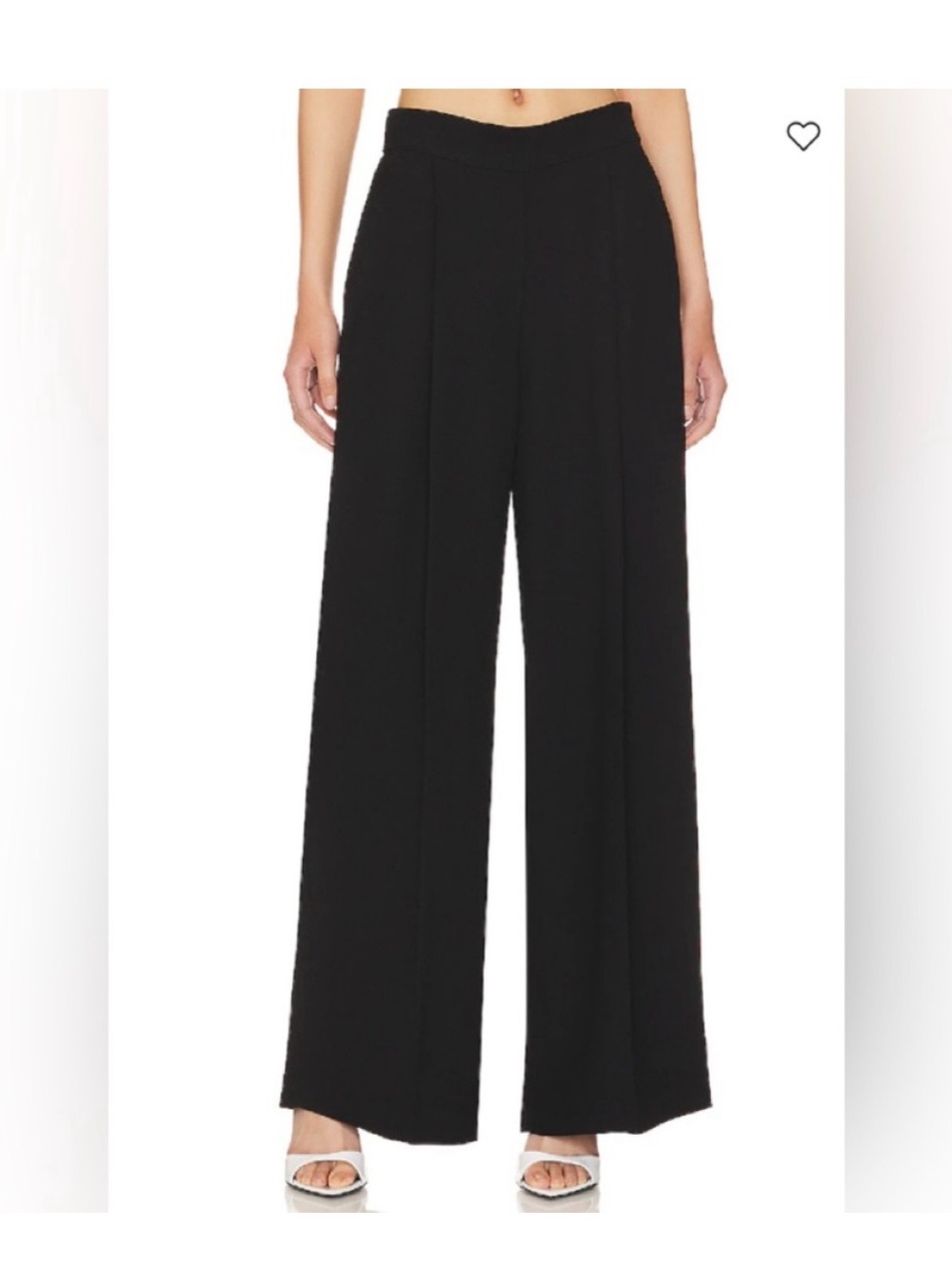 SPANX Black Wide Leg High-Rise Trousers